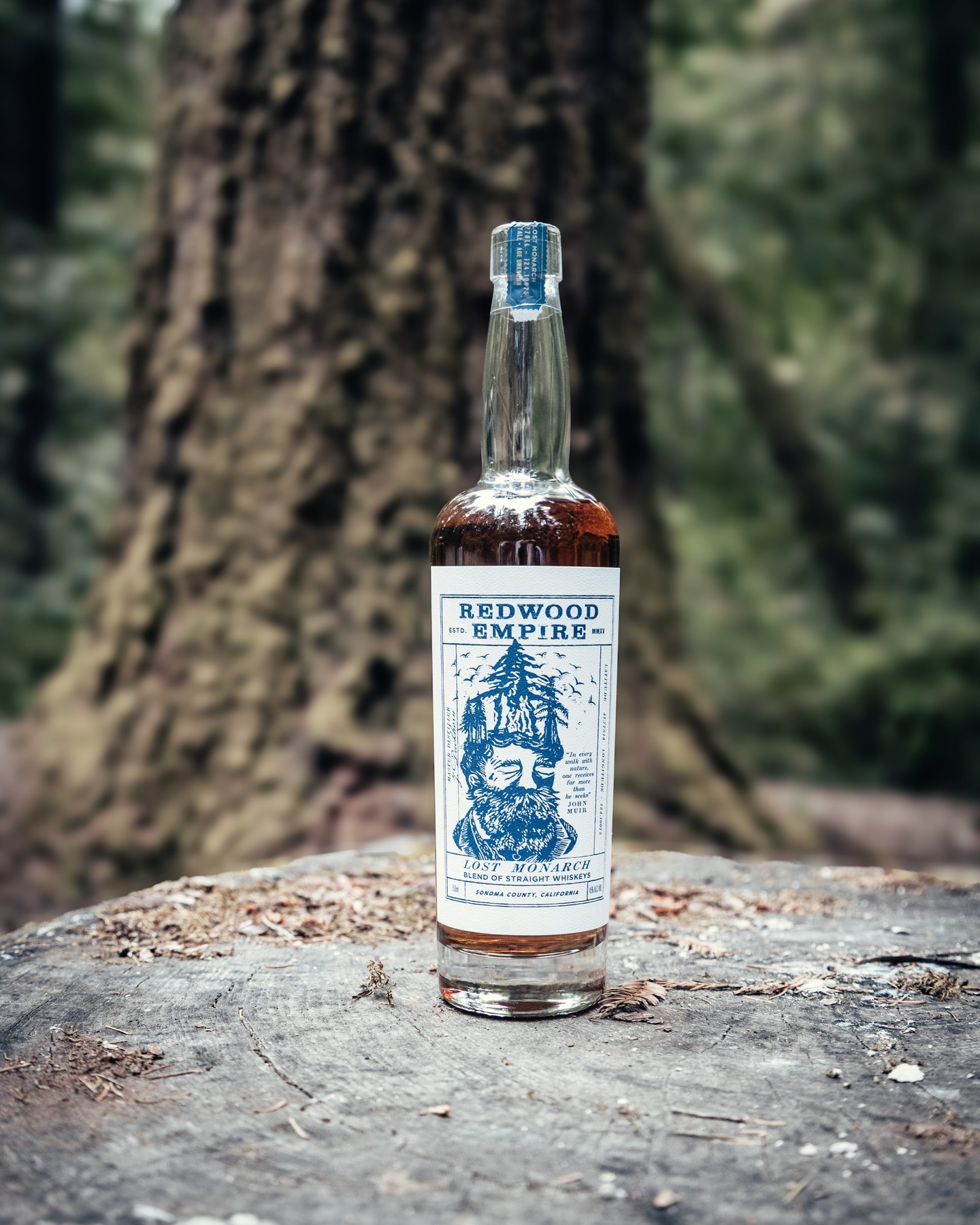 Redwood Empire Lost Monarch Straight Whiskey Inspired by Trees